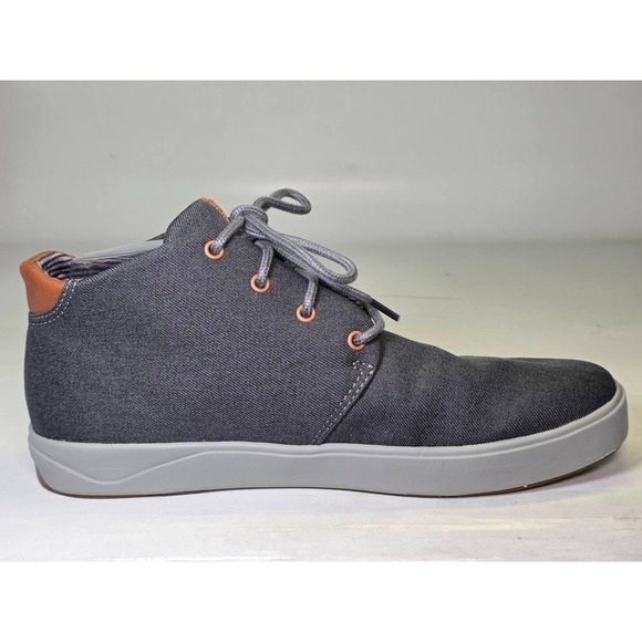 OluKai‎ Nana Hele Wai\'apo Men\'s Chukka Boots Size 9.5 Dark Gray Canvas Mid Shoes main image 8